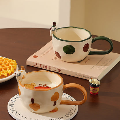 Embossed Kitten Mug