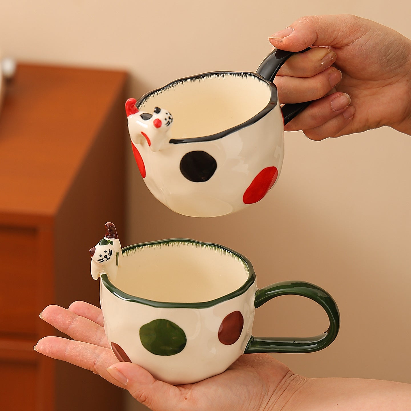 Embossed Kitten Mug