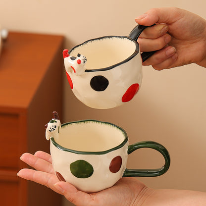 Embossed Kitten Mug