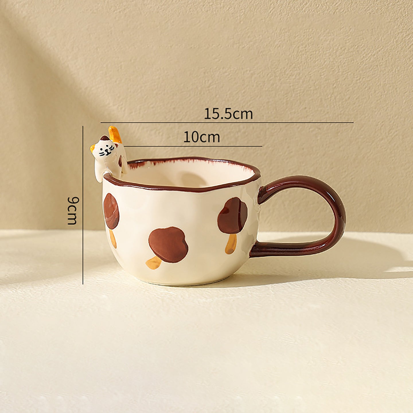 Embossed Kitten Mug