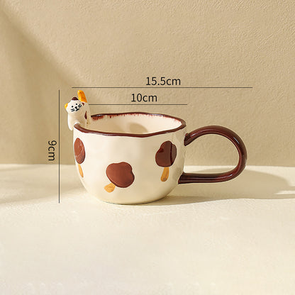 Embossed Kitten Mug