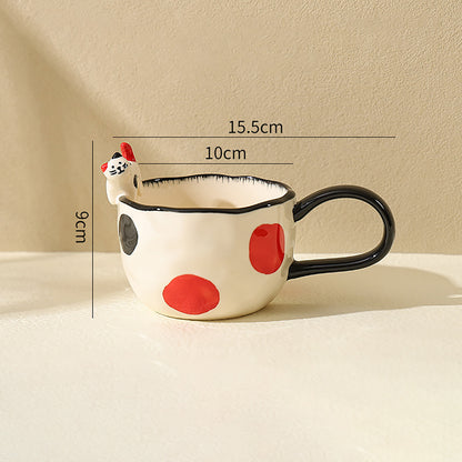 Embossed Kitten Mug