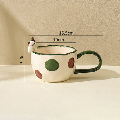Embossed Kitten Mug
