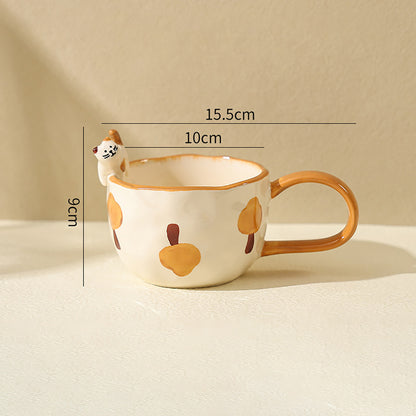 Embossed Kitten Mug