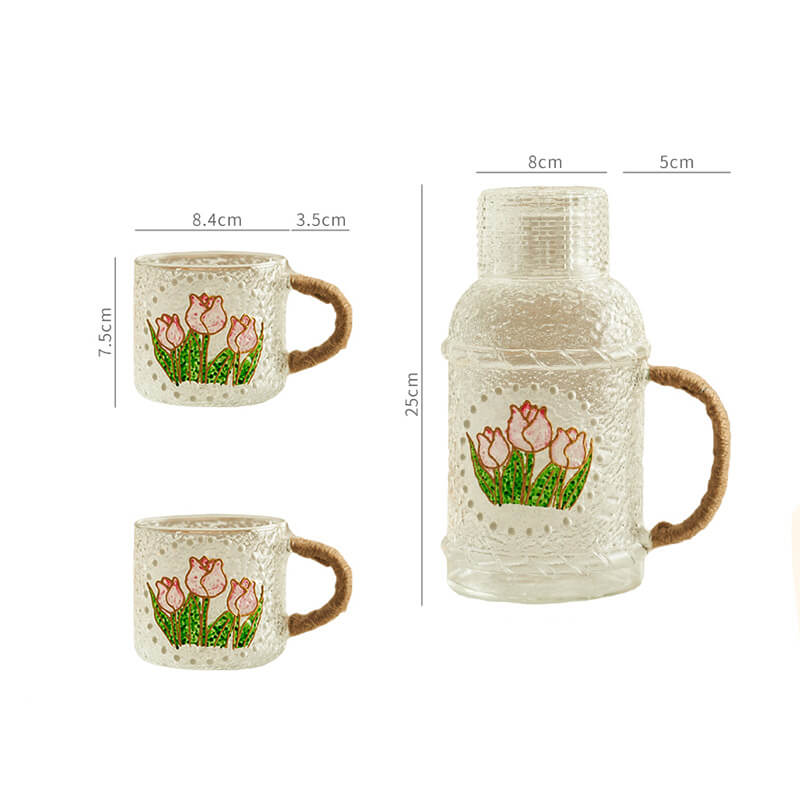 Embossed Print Kettle Set