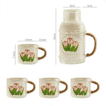 Embossed Print Kettle Set