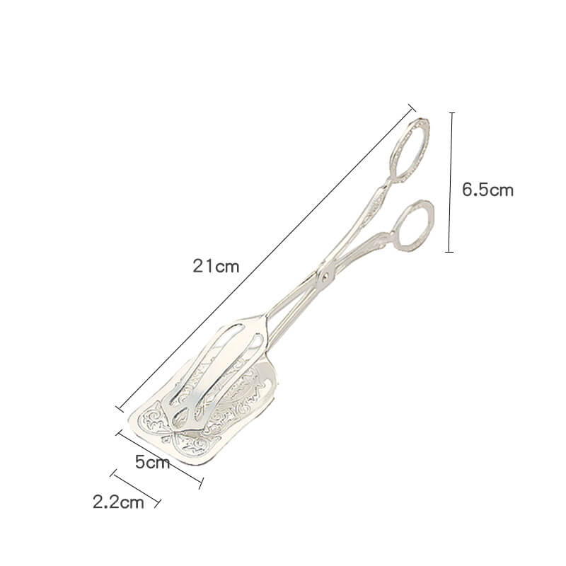 Embossed Stainless Steel Baking Cake Tongs