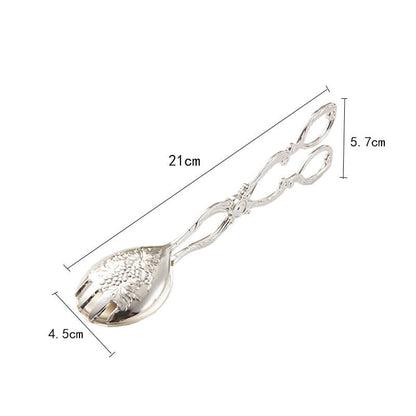 Embossed Stainless Steel Baking Cake Tongs