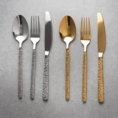 Exquisite Embossed Flatware 4Pcs Set