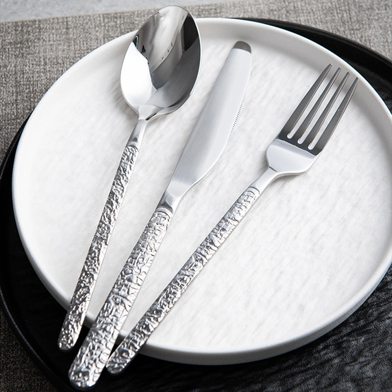 Exquisite Embossed Flatware 4Pcs Set