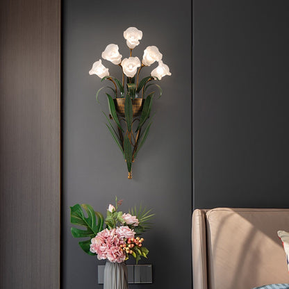 Exquisite Flower Bouquet Wall Lamp