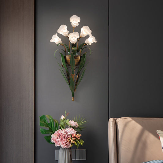Exquisite Flower Bouquet Wall Lamp
