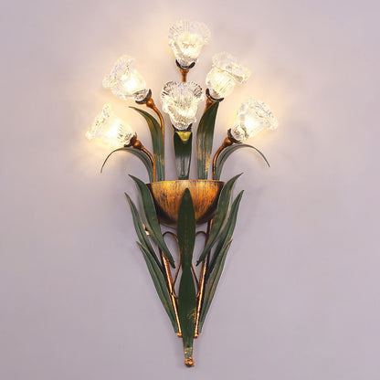 Exquisite Flower Bouquet Wall Lamp