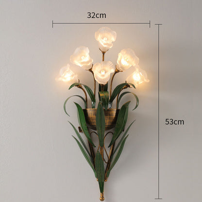 Exquisite Flower Bouquet Wall Lamp