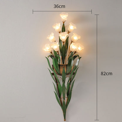 Exquisite Flower Bouquet Wall Lamp