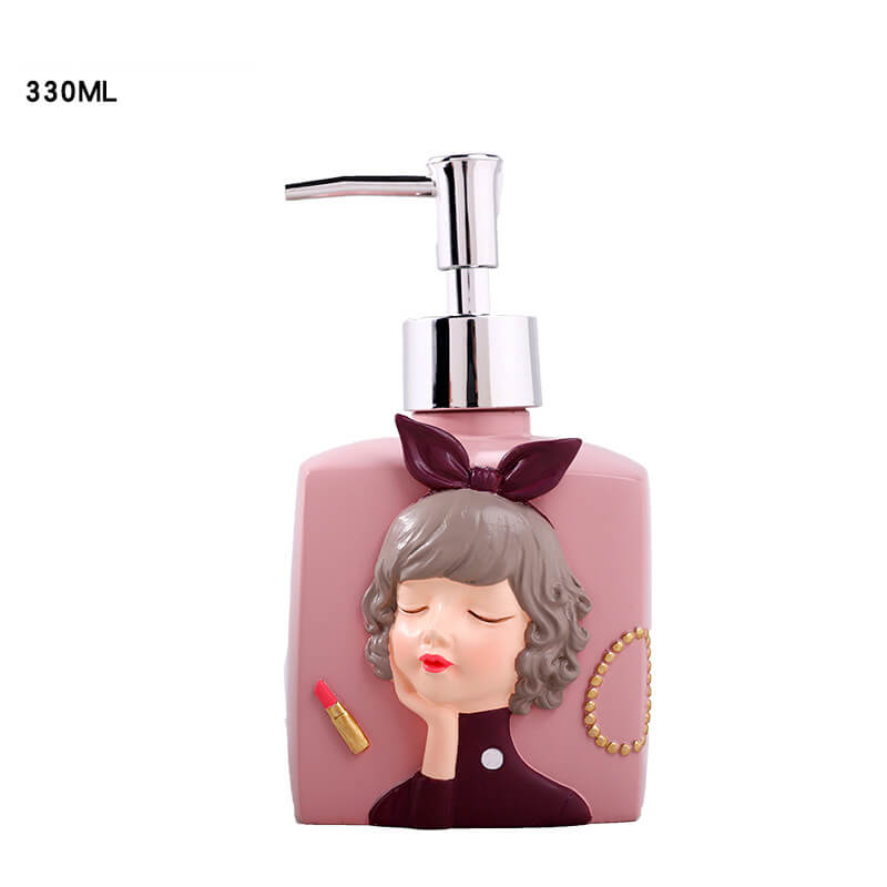 Fashion Girl Resin Soap Dispenser