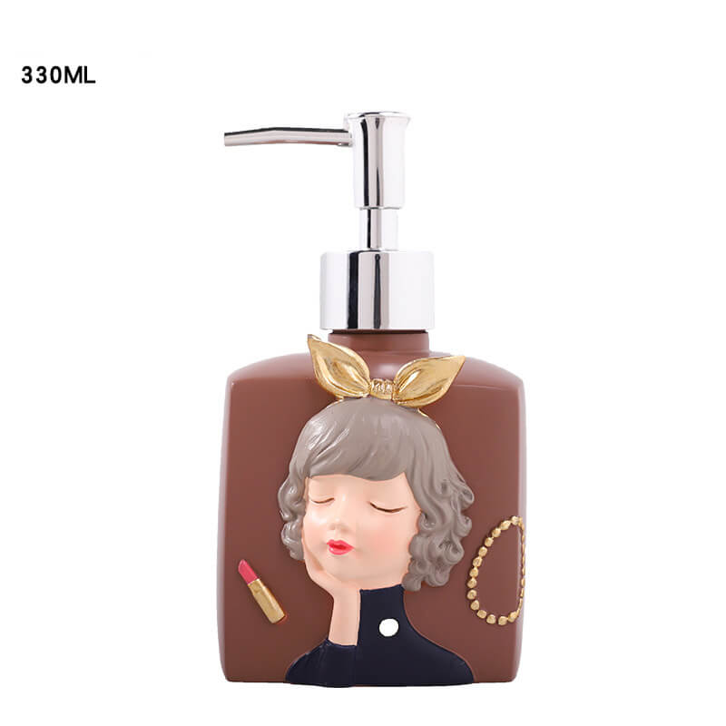 Fashion Girl Resin Soap Dispenser