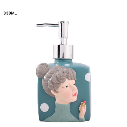 Fashion Girl Resin Soap Dispenser