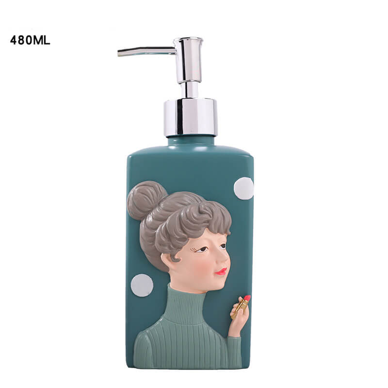 Fashion Girl Resin Soap Dispenser