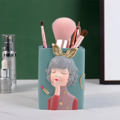 Fashionable Girl Resin Storage