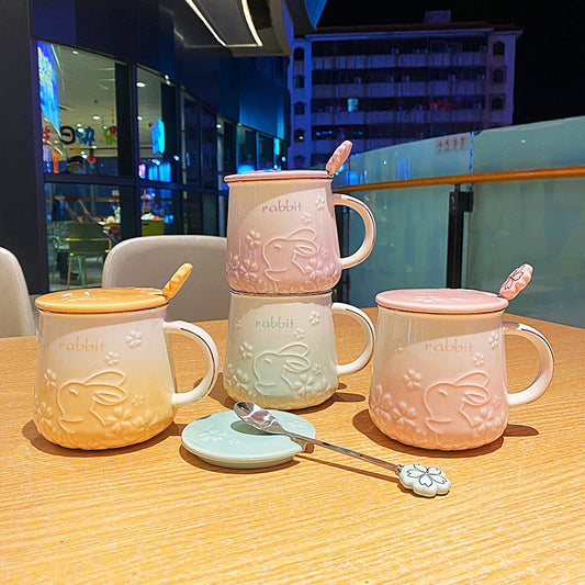 Fashionable Sakura Cute Rabbit Mug