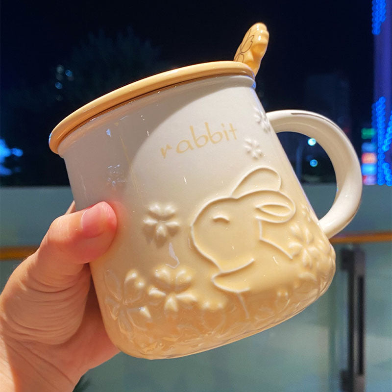 Fashionable Sakura Cute Rabbit Mug