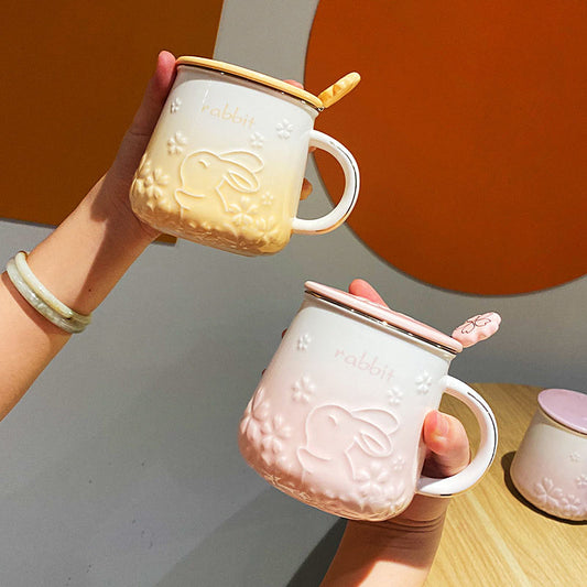 Fashionable Sakura Cute Rabbit Mug