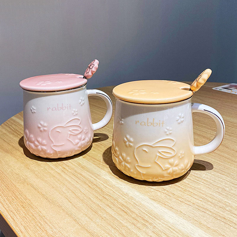 Fashionable Sakura Cute Rabbit Mug