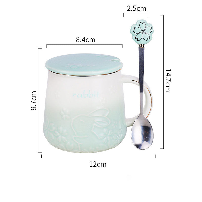 Fashionable Sakura Cute Rabbit Mug