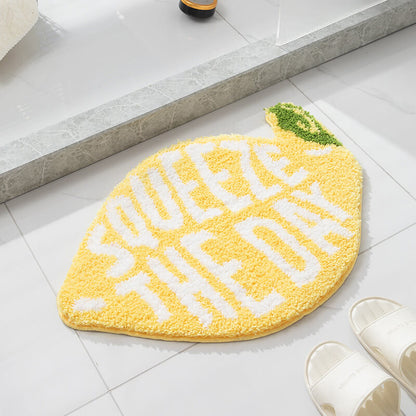 Flocked Moss Bathroom Rug