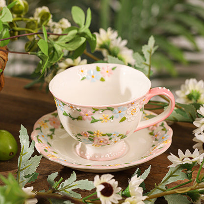 Floral Pattern Ceramic Mug