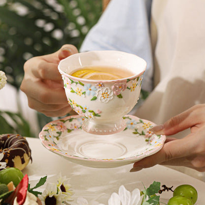 Floral Pattern Ceramic Mug