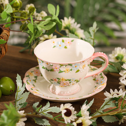 Floral Pattern Ceramic Mug