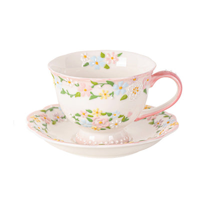 Floral Pattern Ceramic Mug