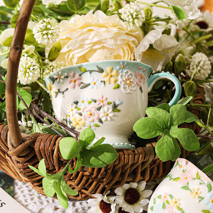 Floral Pattern Ceramic Mug