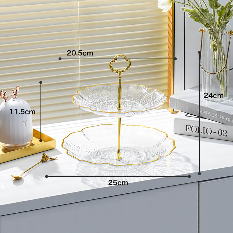 Flower-Shaped Multi-Layer Dessert Stand