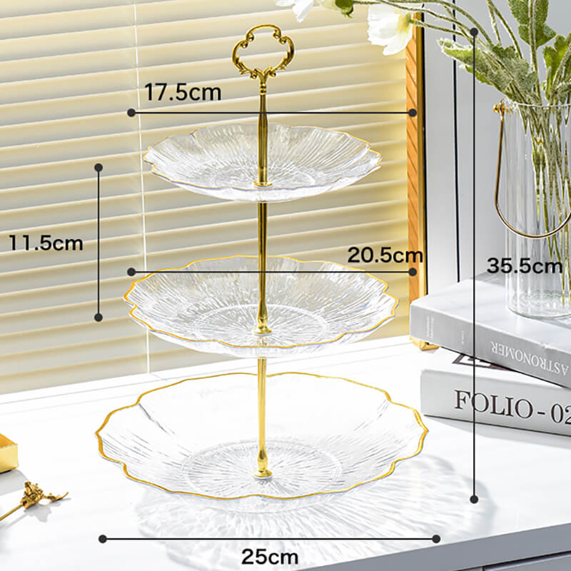 Flower-Shaped Multi-Layer Dessert Stand