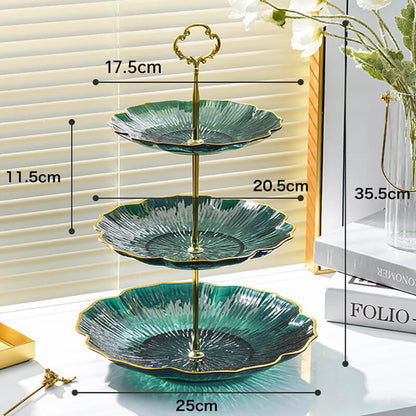 Flower-Shaped Multi-Layer Dessert Stand