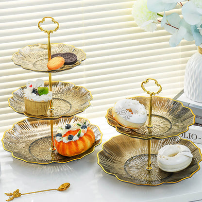 Flower-Shaped Multi-Layer Dessert Stand