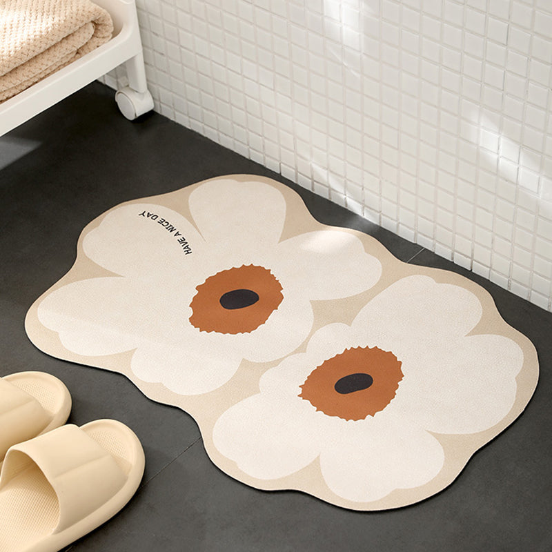 Flower Diatom Mud Bath Mat