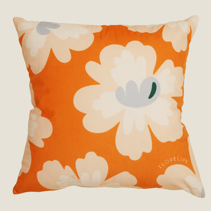 Flower Pattern Throw Pillow Cover