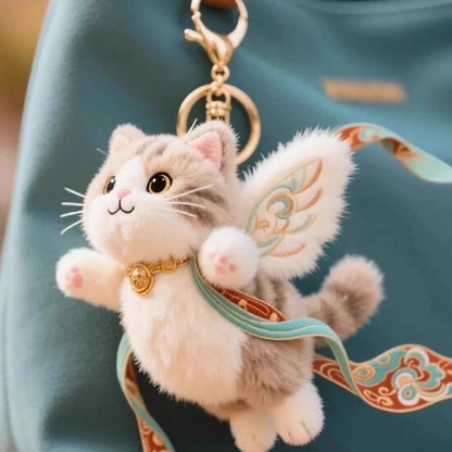 Flying Cat Plush Charm