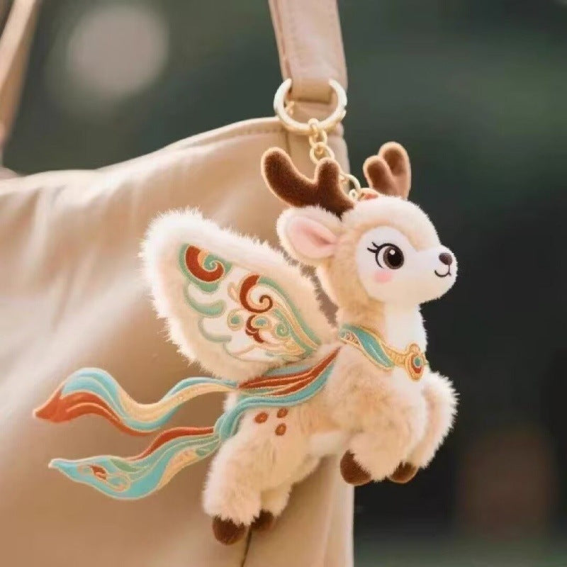 Flying Cat Plush Charm