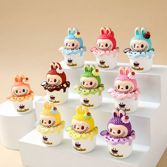 Frappuccino Labubu Mini Cute Doll