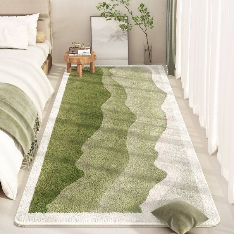 Fresh Green Plush Carpet