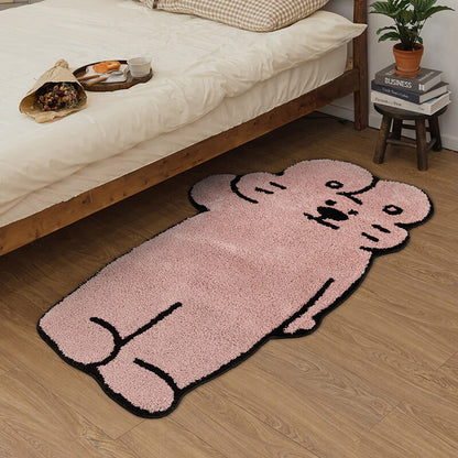 Fun Rabbit Decorative Rug