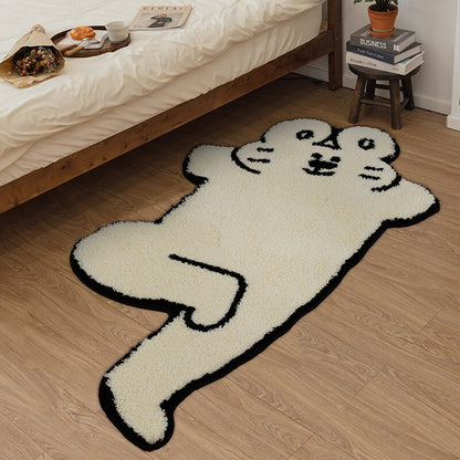 Fun Rabbit Decorative Rug