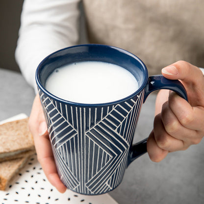 Geometric Print Ceramic Mug