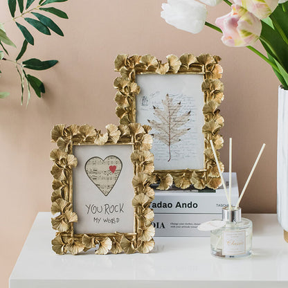 Ginkgo Leaf Resin Photo Frame