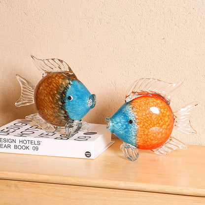 Glaze Colorful Fish Ornaments